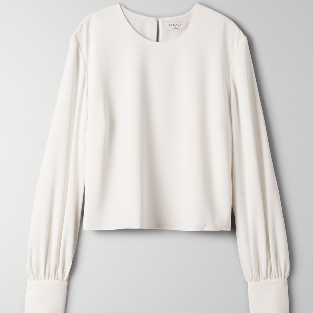 Aritzia Babaton Parsons Blouse - blush pink